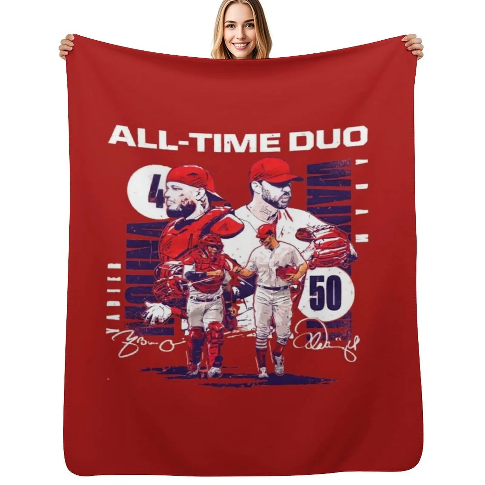 Molina and Wainwright all time duo Throw Blanket Luxury Brand Thermal bed plaid Beach Blankets 
Molina and Wainwright all time duo Throw Blanket Luxury Brand Thermal bed plaid Beach Blankets
