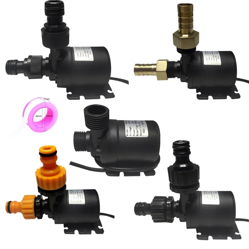 Ultra-Quiet DC Brushless Pump DC12V 24V 800L/H Quick Connector Aquarium Circulation Pump Waterproof Solar Submersible Pump Joint
Ultra-Quiet DC Brushless Pump DC12V 24V 800L/H Quick Connector Aquarium Circulation Pump Waterproof Solar Submersible Pump Joint