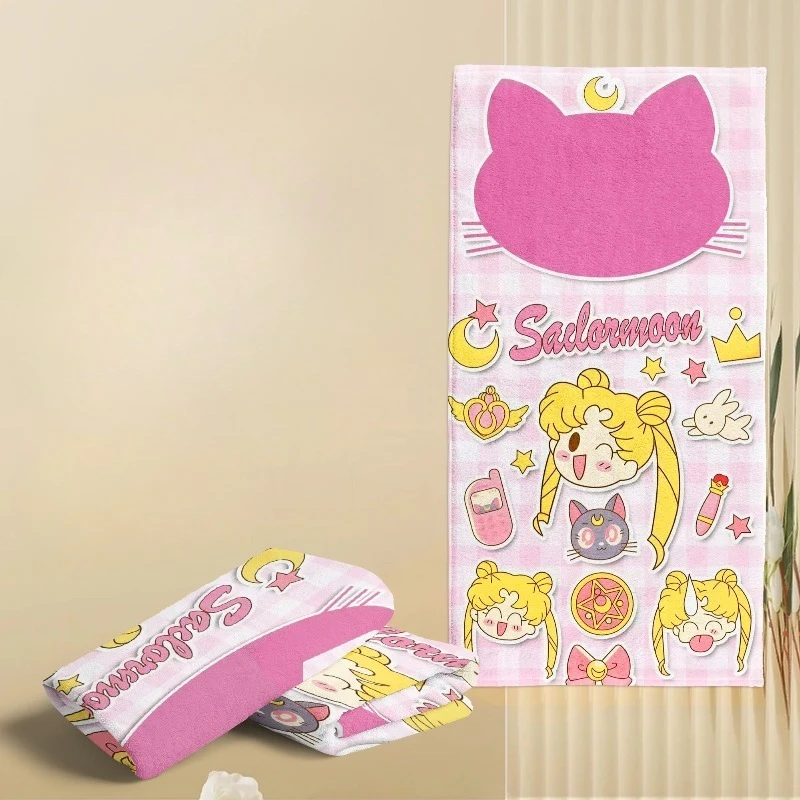 New Sailor Moon Anime Kawaii Tsukino Usagi Children's Towel Cute Cartoon Adult Girl Heart Big Bath Towel Bath Set Holiday Gift
New Sailor Moon Anime Kawaii Tsukino Usagi Children's Towel Cute Cartoon Adult Girl Heart Big Bath Towel Bath Set Holiday Gift