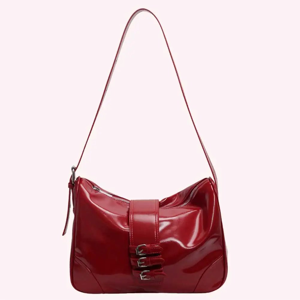 Women Shoulder Bag Adjustable Strap PU Leather Underarm Bag Solid Color Crossbody Bag Zipper for Work Travel Vacation
Women Shoulder Bag Adjustable Strap PU Leather Underarm Bag Solid Color Crossbody Bag Zipper for Work Travel Vacation