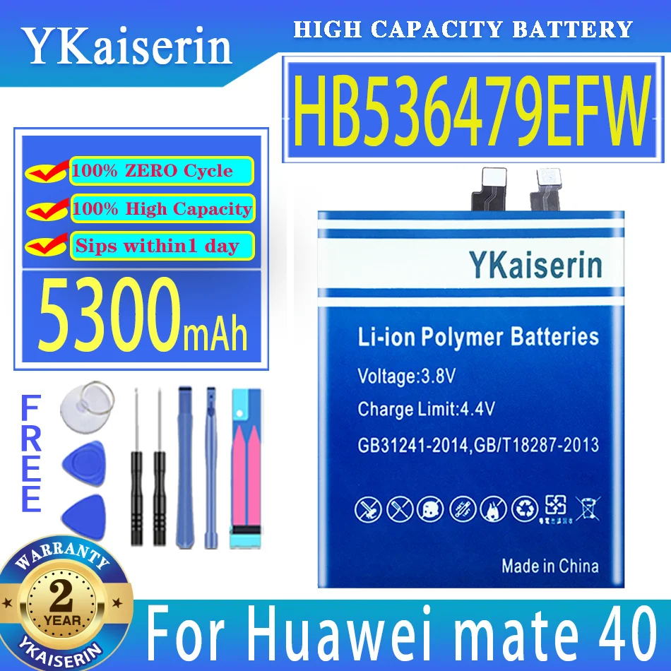 Аккумулятор ykaisin 5300 мАч для Huawei HB536479EFW MATE 40 mate40
Аккумулятор ykaisin 5300 мАч для Huawei HB536479EFW MATE 40 mate40