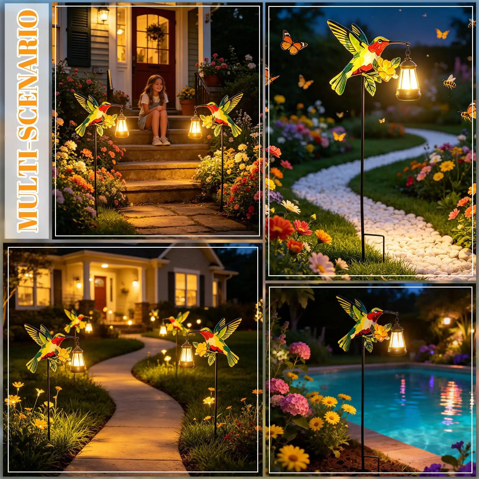 Solar Walkway Lights Outdoor Garden Hummingbird Waterproof Lantern Courtyard Solar Lights For Outdoor Patio Backyard Porch Lawn
Solar Walkway Lights Outdoor Garden Hummingbird Waterproof Lantern Courtyard Solar Lights For Outdoor Patio Backyard Porch Lawn