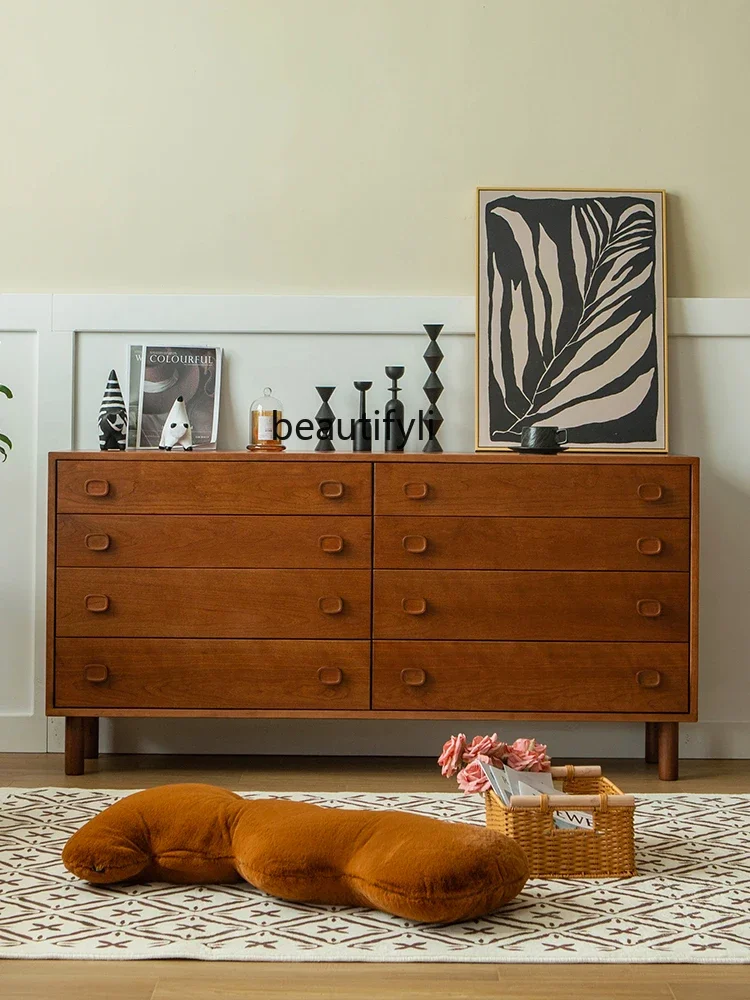zxqRetro Cherrywood Eight Spares Cabinet Solid Wood Living Room Simple Storage Bedroom Bedside Dining Cabinet
zxqRetro Cherrywood Eight Spares Cabinet Solid Wood Living Room Simple Storage Bedroom Bedside Dining Cabinet