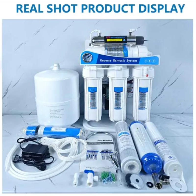 RO System 7 Stage Household Reverse Drinking Water Filtration System For Homes
RO System 7 Stage Household Reverse Drinking Water Filtration System For Homes