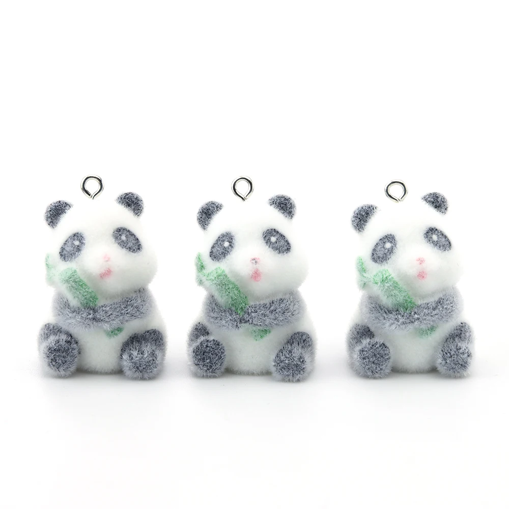 20pcs 3D Cartoon Cute Flocking Animal Panda Charms for Making Jewelry Accessories DIY Mobile Phone Case Pendant Wholesale
20pcs 3D Cartoon Cute Flocking Animal Panda Charms for Making Jewelry Accessories DIY Mobile Phone Case Pendant Wholesale