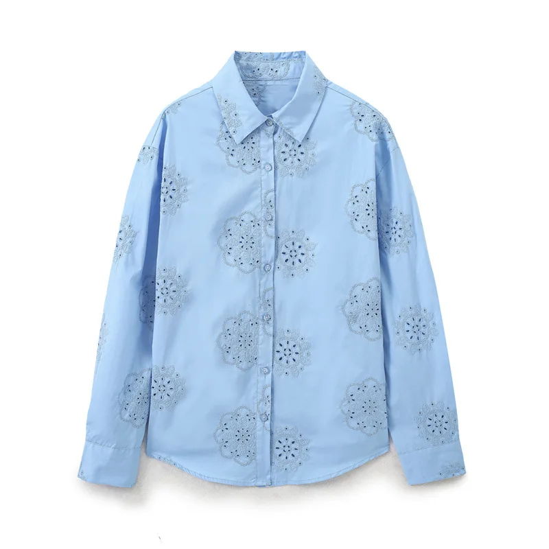 Spring New Style Wind Pressure Embroidered Decorative Loose Poplin Shirt 2492056
Spring New Style Wind Pressure Embroidered Decorative Loose Poplin Shirt 2492056