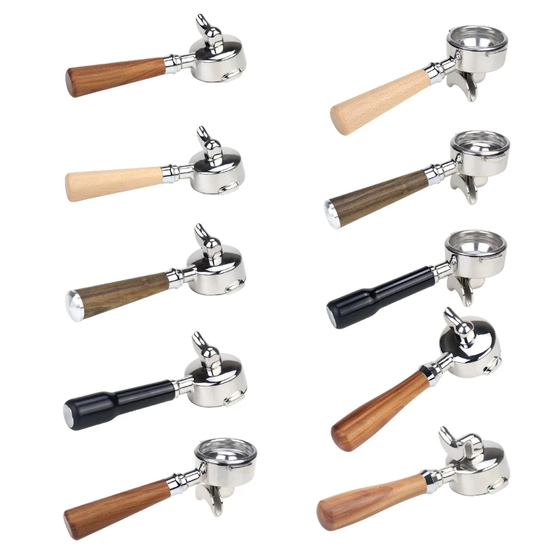 58MM Coffee Machine Handle Bottomless Filter Espresso Machine Replacement Parts
58MM Coffee Machine Handle Bottomless Filter Espresso Machine Replacement Parts