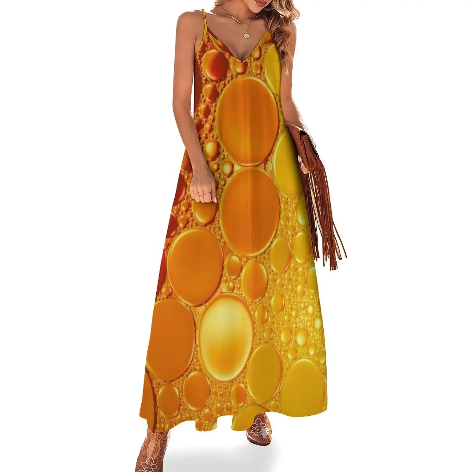 Abstract Bubble Orange And Yellow Water Color Sleeveless Dress Woman clothes Woman's evening dress wedding dresses for parties
Abstract Bubble Orange And Yellow Water Color Sleeveless Dress Woman clothes Woman's evening dress wedding dresses for parties
