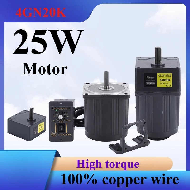 25W 220V speed regulation/constant speed/optical axis 4GN20K deceleration motor 4IK25RGN-C220V can rotate forward and backward.
25W 220V speed regulation/constant speed/optical axis 4GN20K deceleration motor 4IK25RGN-C220V can rotate forward and backward.