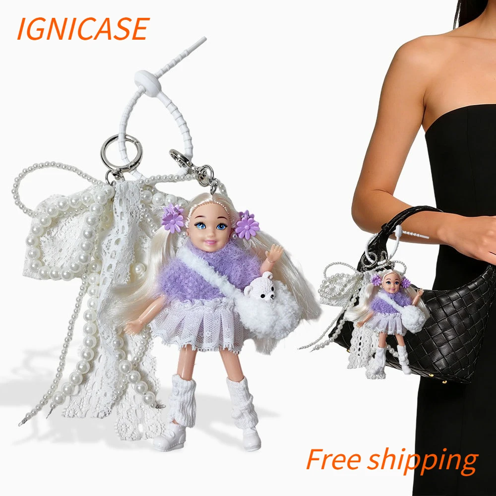 IGNICASE Exquisite Doll Keychain Cute Blonde Doll High-value Girl Heart Bag Pendant Creative Doll Schoolbag High-end Pendant
IGNICASE Exquisite Doll Keychain Cute Blonde Doll High-value Girl Heart Bag Pendant Creative Doll Schoolbag High-end Pendant