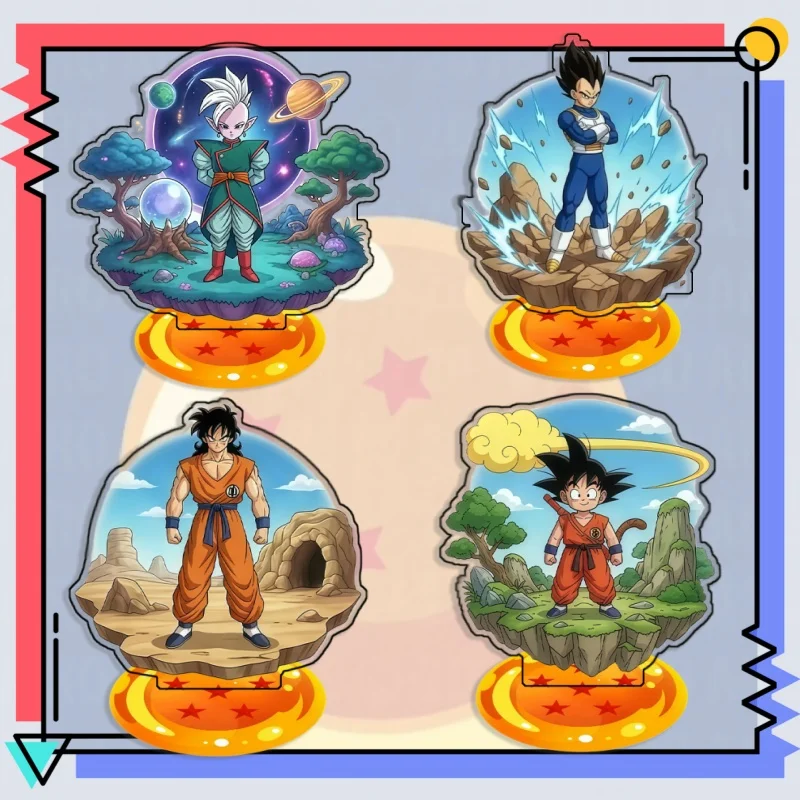 15cm Standing Sign for Dragon Ball Master Roshi Vegeta Videl Acrylic SelfMade Cartoon Anime Desktop Decoration Toy Fans Gifts
15cm Standing Sign for Dragon Ball Master Roshi Vegeta Videl Acrylic SelfMade Cartoon Anime Desktop Decoration Toy Fans Gifts