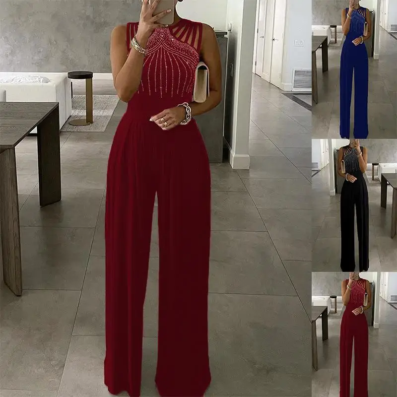 Women's Bri Decorated Jumpsuit Pants mid Waist Long Leg Polyester Fiber Winter Faion Ladies' One-Piece Suit
Women's Bri Decorated Jumpsuit Pants mid Waist Long Leg Polyester Fiber Winter Faion Ladies' One-Piece Suit