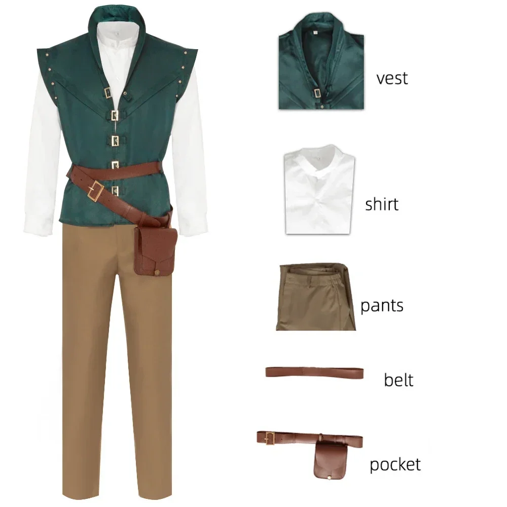 Anime Movie Flynn Rider Cosplay Costume Adult Unisex Prince Uniform Halloween Outfit Party Suit Carnival
Anime Movie Flynn Rider Cosplay Costume Adult Unisex Prince Uniform Halloween Outfit Party Suit Carnival