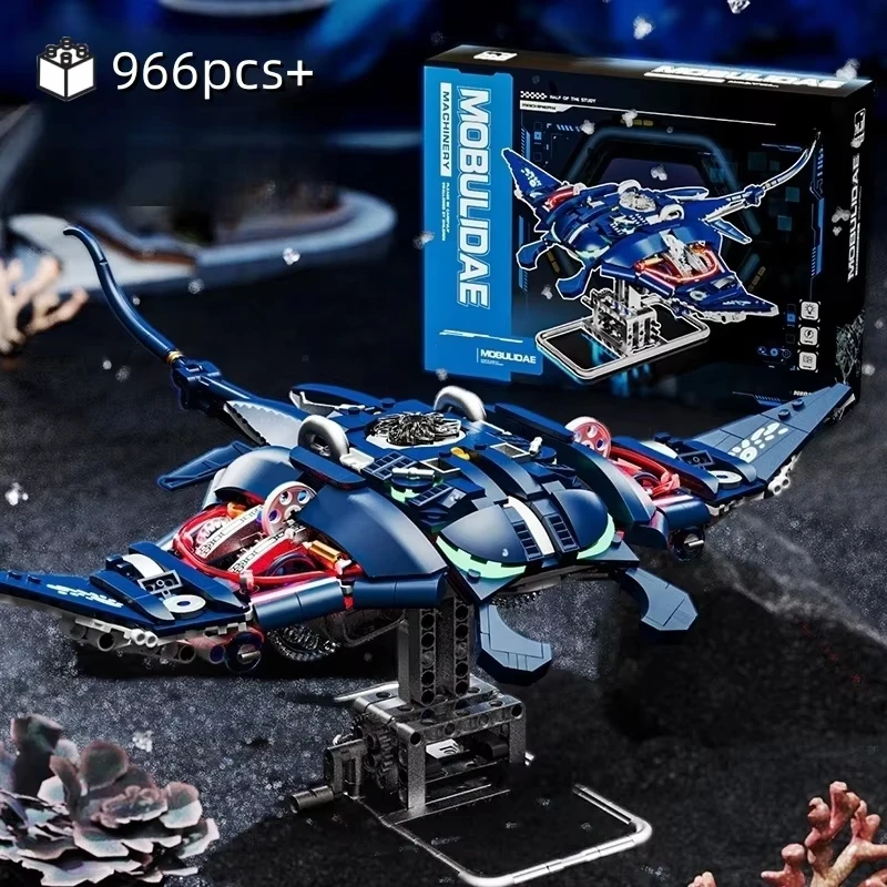 Manta Ray Robotic Fish Building Blocks: STEM Toy Kit, DIY Mechanical Model - Birthday Gift For Boy Kid Adult
Manta Ray Robotic Fish Building Blocks: STEM Toy Kit, DIY Mechanical Model - Birthday Gift For Boy Kid Adult