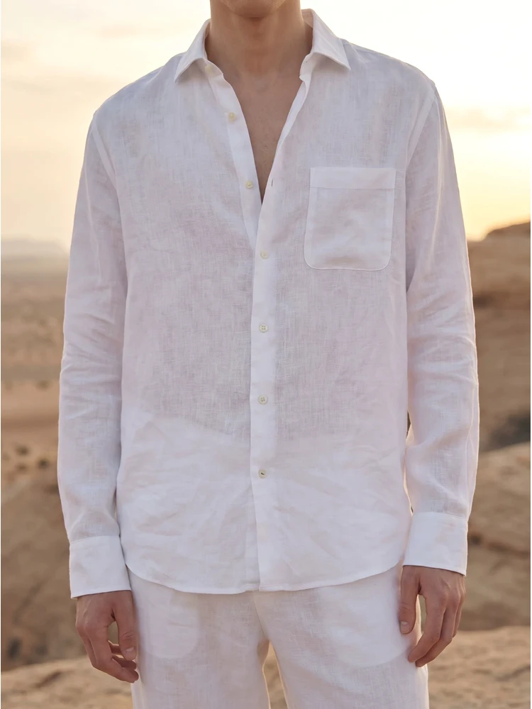 American Retro Cotton Linen Men's Shirt Thin Loose Long Sleeve Sun Protection Open Cardigan Silk Linen Breathable Shirt
American Retro Cotton Linen Men's Shirt Thin Loose Long Sleeve Sun Protection Open Cardigan Silk Linen Breathable Shirt