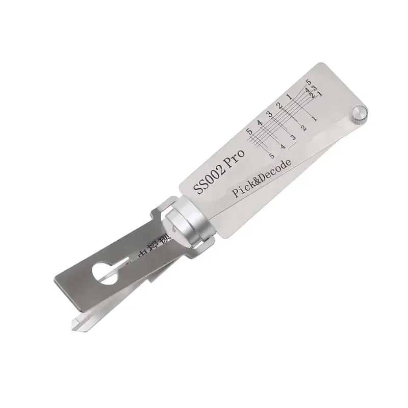 SS002 PRO 5 Pins 2in1 Flat Milling Single Slot Cut Lock Pick Decode Residential Tool
SS002 PRO 5 Pins 2in1 Flat Milling Single Slot Cut Lock Pick Decode Residential Tool