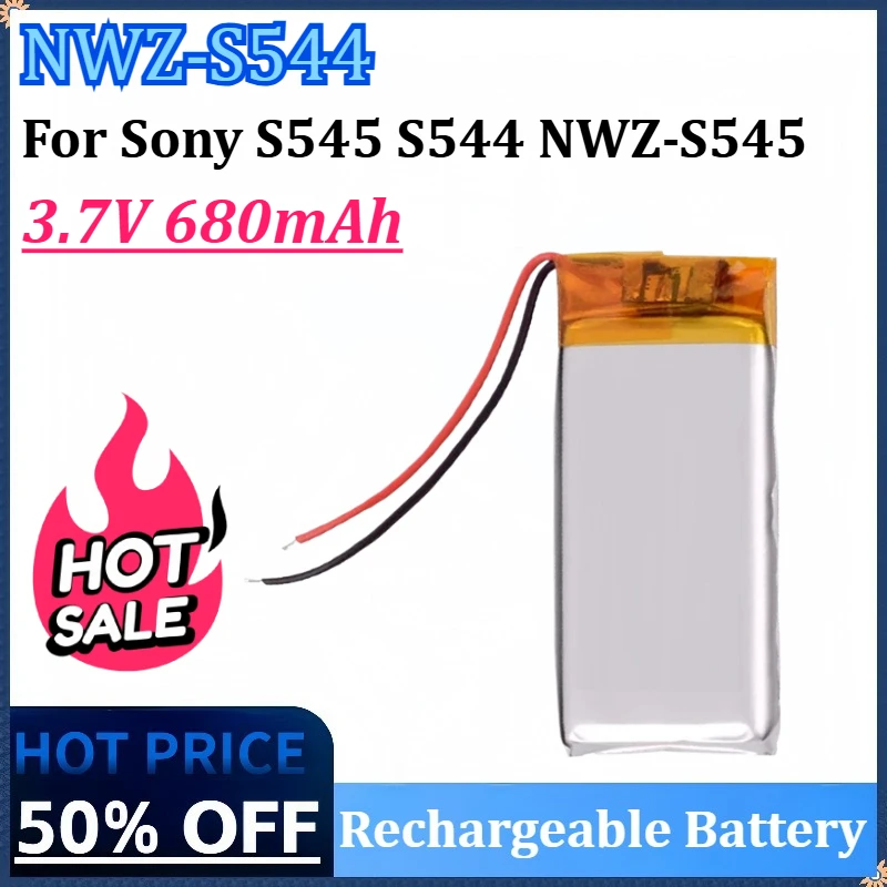 New NWZ-S544 3.7V 680mAh Rechargeable Battery for Sony NWZ-S544 S545 S544 NWZ-S545 for Music Player MP3 High Quality Batteries
New NWZ-S544 3.7V 680mAh Rechargeable Battery for Sony NWZ-S544 S545 S544 NWZ-S545 for Music Player MP3 High Quality Batteries