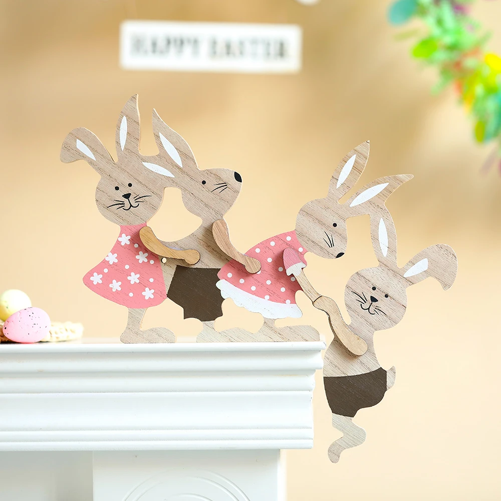 Happy Easter Painted Rabbit Ornaments DIY Wooden Crafts Ornament Home Decor Door Wall Hanging Pendant Easter Bunny Decor 2024
Happy Easter Painted Rabbit Ornaments DIY Wooden Crafts Ornament Home Decor Door Wall Hanging Pendant Easter Bunny Decor 2024
