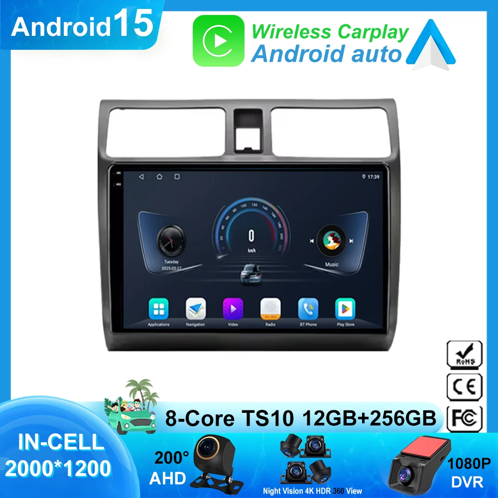 Android Auto Radio For Suzuki Swift 2003-2010 Stereo Carplay Head Unit Multimedia Player GPs Navigation Screen Dash No 2din DVD
Android Auto Radio For Suzuki Swift 2003-2010 Stereo Carplay Head Unit Multimedia Player GPs Navigation Screen Dash No 2din DVD