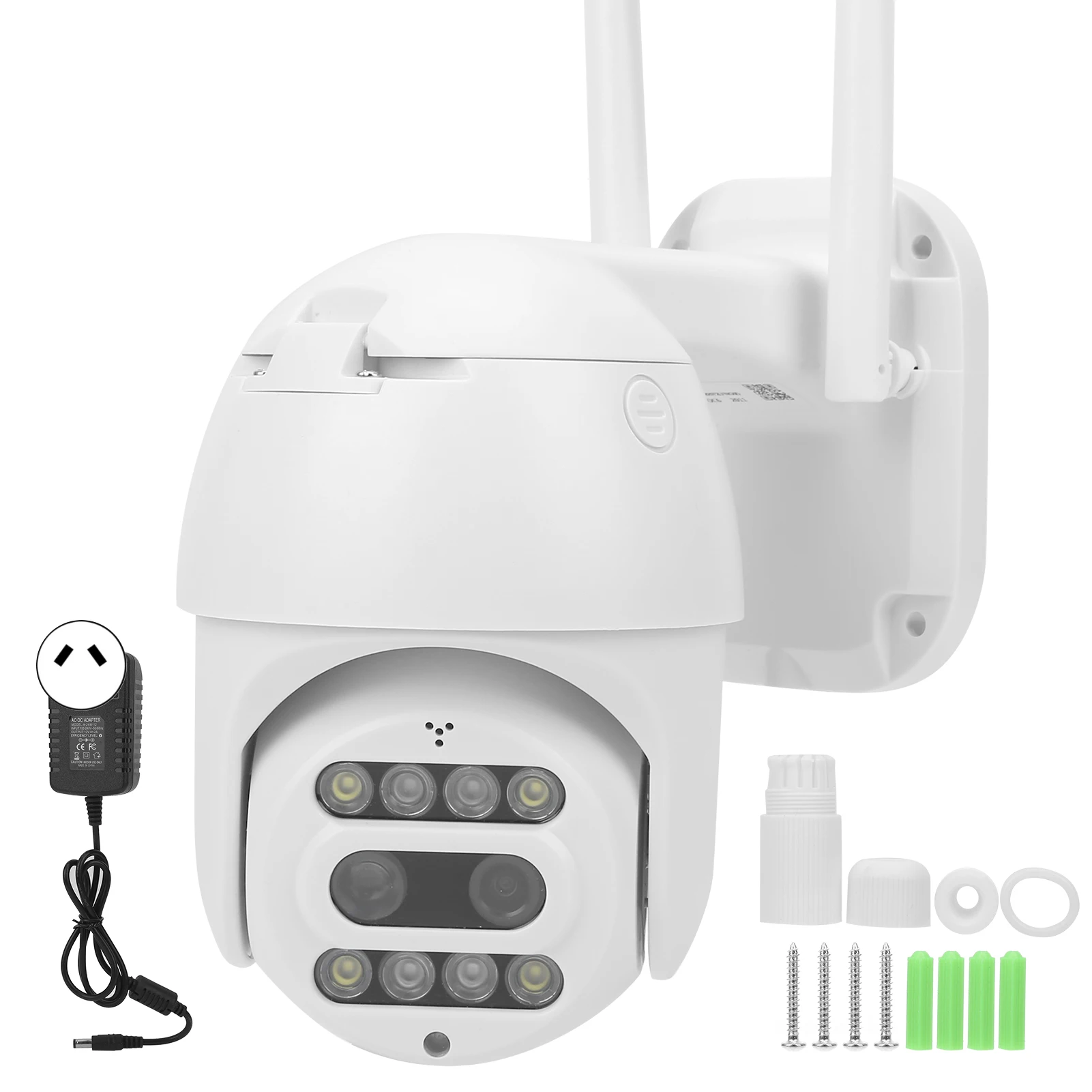 1080P WiFi Camera 8 Lights Dual Lens Motion Detection Full Color Nigh Vision IP66 Waterproof Outdoor Monitor Detection Camera
1080P WiFi Camera 8 Lights Dual Lens Motion Detection Full Color Nigh Vision IP66 Waterproof Outdoor Monitor Detection Camera
