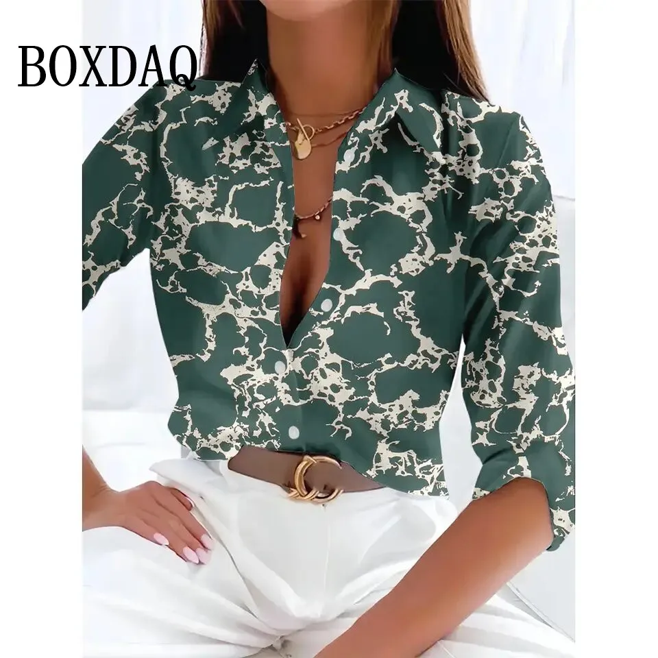 2025 New Spring Blouses Women's Long Sleeve Basic Tops Casual 3D Print Plus Size Elegant Shirts Women's Single-Breasted Shirts
2025 New Spring Blouses Women's Long Sleeve Basic Tops Casual 3D Print Plus Size Elegant Shirts Women's Single-Breasted Shirts