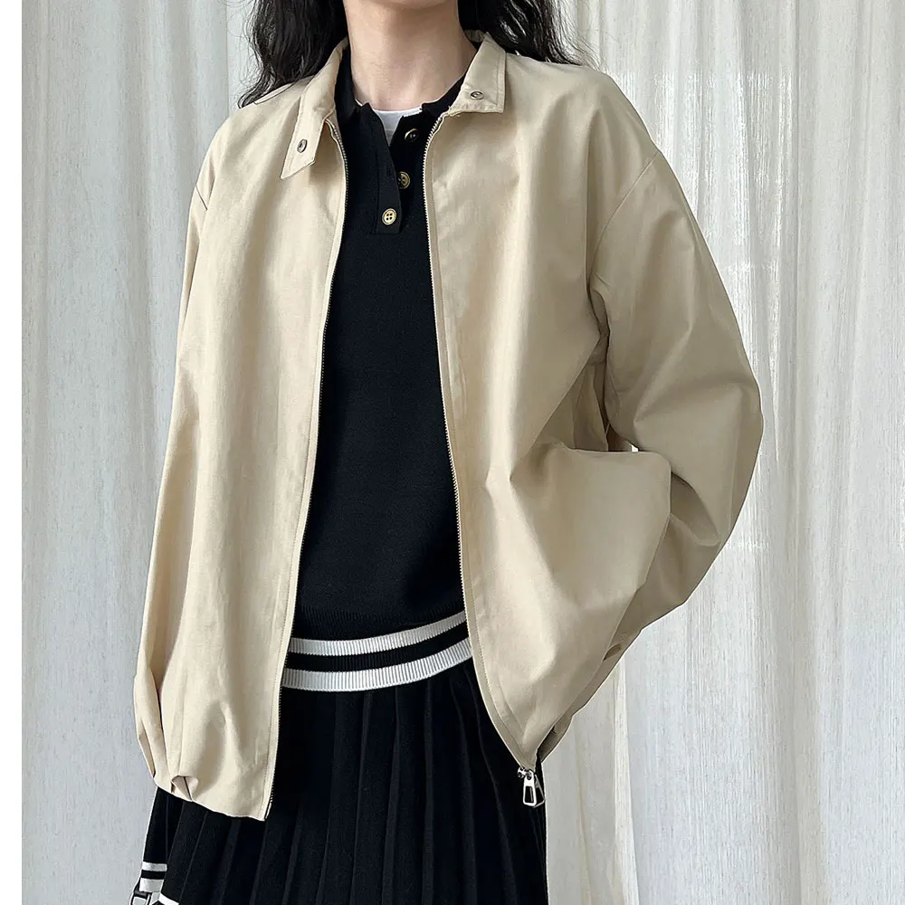 2025 Autumn Women Stand Collar Jacket Coat Fashion Loose Style Oversized Jacket Femme Casaco Abrigo Streetwear
2025 Autumn Women Stand Collar Jacket Coat Fashion Loose Style Oversized Jacket Femme Casaco Abrigo Streetwear