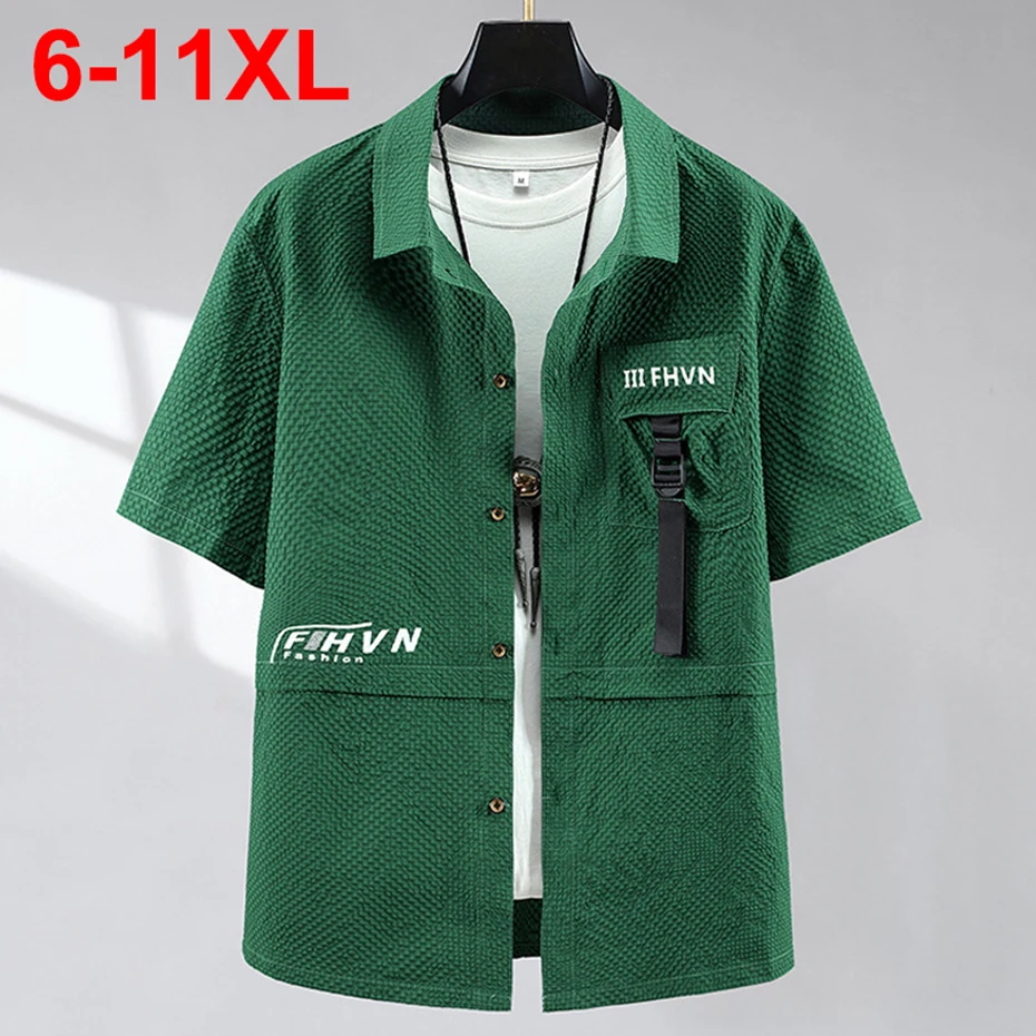 11XL Plus Size Shirts Men Summer Korean Fashion Loose Short Sleeve Shirts Button Up Blouse Man Big Size 9XL 10XL Shirts
11XL Plus Size Shirts Men Summer Korean Fashion Loose Short Sleeve Shirts Button Up Blouse Man Big Size 9XL 10XL Shirts