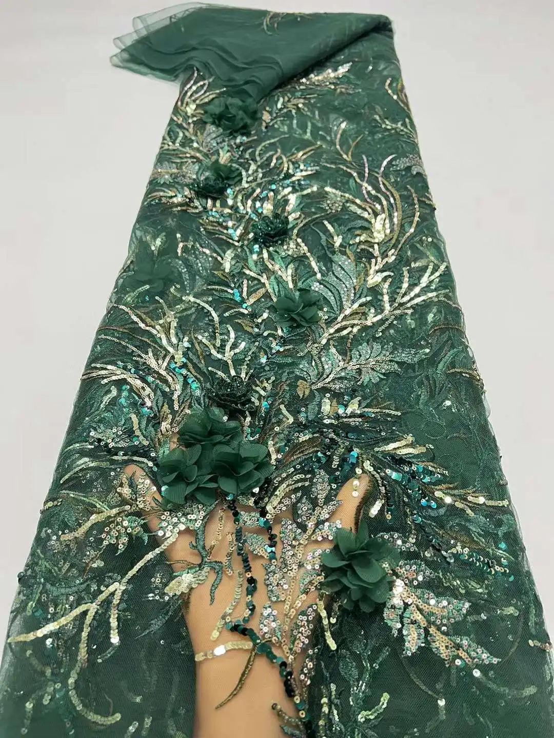 African Nigerian 3D Flower Lace Fabric For Wedding 2024 High Quality Beaded Lace Fabric Luxury Tulle Pearls Wedding Bridal Mater
African Nigerian 3D Flower Lace Fabric For Wedding 2024 High Quality Beaded Lace Fabric Luxury Tulle Pearls Wedding Bridal Mater
