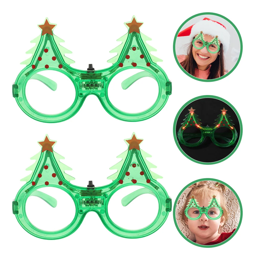 2Pcs Flashing Christmas Tree Glasses Party Favors for Adults Holiday Decorations Christmas Accessories Fun Eyeglasses
2Pcs Flashing Christmas Tree Glasses Party Favors for Adults Holiday Decorations Christmas Accessories Fun Eyeglasses
