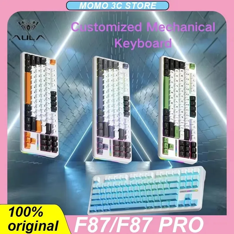 Aula F87 PRO Mechanical Keyboard Tri-Mode Wireless Keyboard Hot swap 2.4g Bluetooth Customized Gamer Keyboard PC Gaming Laptop
Aula F87 PRO Mechanical Keyboard Tri-Mode Wireless Keyboard Hot swap 2.4g Bluetooth Customized Gamer Keyboard PC Gaming Laptop
