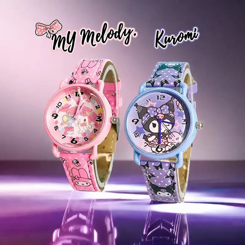 Kuromi Cinnamoroll Anime Kawaii Sanrio Children Ins Sweet Watch Cute Cartoon My Melody Wrist Watch Lovely Gifts for Girls
Kuromi Cinnamoroll Anime Kawaii Sanrio Children Ins Sweet Watch Cute Cartoon My Melody Wrist Watch Lovely Gifts for Girls