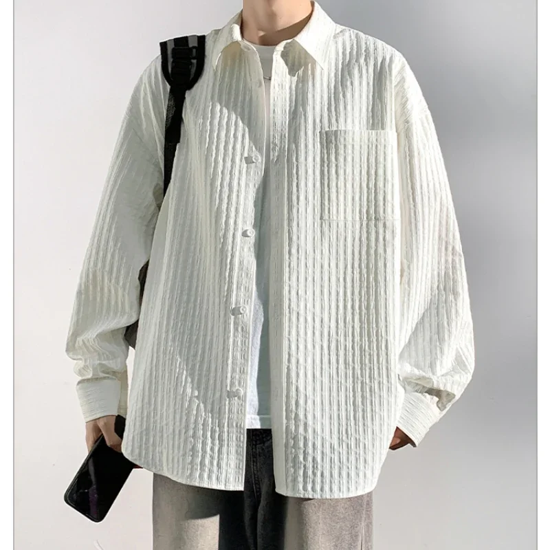 Japan Fashion Cityboy White Shirts Men 2025 Spring and Autumn Casual All-matching Loose Coat Trendy Cargo Long Sleeve Shirt Men
Japan Fashion Cityboy White Shirts Men 2025 Spring and Autumn Casual All-matching Loose Coat Trendy Cargo Long Sleeve Shirt Men