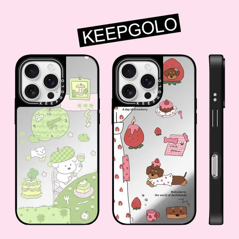 Fashion Mirror Strawberry Dachshund Dog Casing Phone Case For iphone 16 15 14 Plus 13 Pro Max Protector Shockproof Back Cover
Fashion Mirror Strawberry Dachshund Dog Casing Phone Case For iphone 16 15 14 Plus 13 Pro Max Protector Shockproof Back Cover