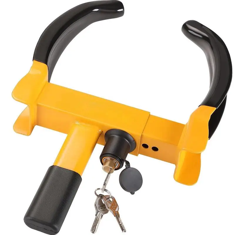 Vehicle Tire Security Clamp, 2 Packs Adjustable Wheel Immobilizer For ATV RV SUV Car Golf Cart Boat Motorcycle, Heavy-duty Steel Construction High Visibility Yellow Red Finish 6 Keys Included
Vehicle Tire Security Clamp, 2 Packs Adjustable Wheel Immobilizer For ATV RV SUV Car Golf Cart Boat Motorcycle, Heavy-duty Steel Construction High Visibility Yellow Red Finish 6 Keys Included