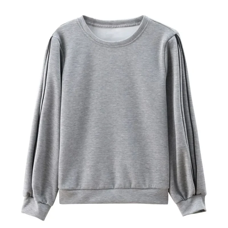 Temperament Long-sleeved Sweatshirt for Women Autumn 2025 Korean Style New Design Loose Round Neck T-shirt Versatile Casual Top
Temperament Long-sleeved Sweatshirt for Women Autumn 2025 Korean Style New Design Loose Round Neck T-shirt Versatile Casual Top