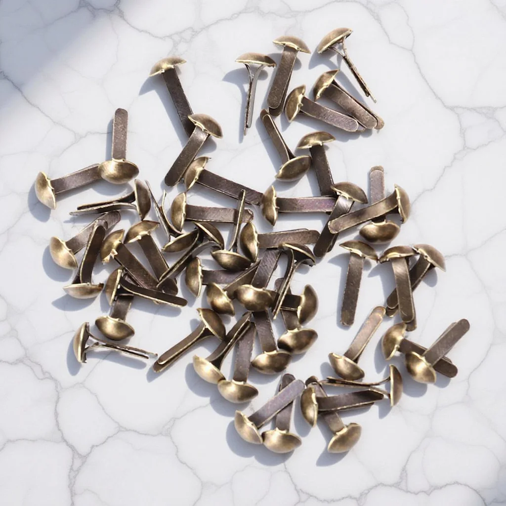 100pcs Electroplating 4.5X8Mm Mini Iron Metal Fasteners For Paper Crafts Scrapbooking Diy Bronze Fastener Metal Brads
100pcs Electroplating 4.5X8Mm Mini Iron Metal Fasteners For Paper Crafts Scrapbooking Diy Bronze Fastener Metal Brads