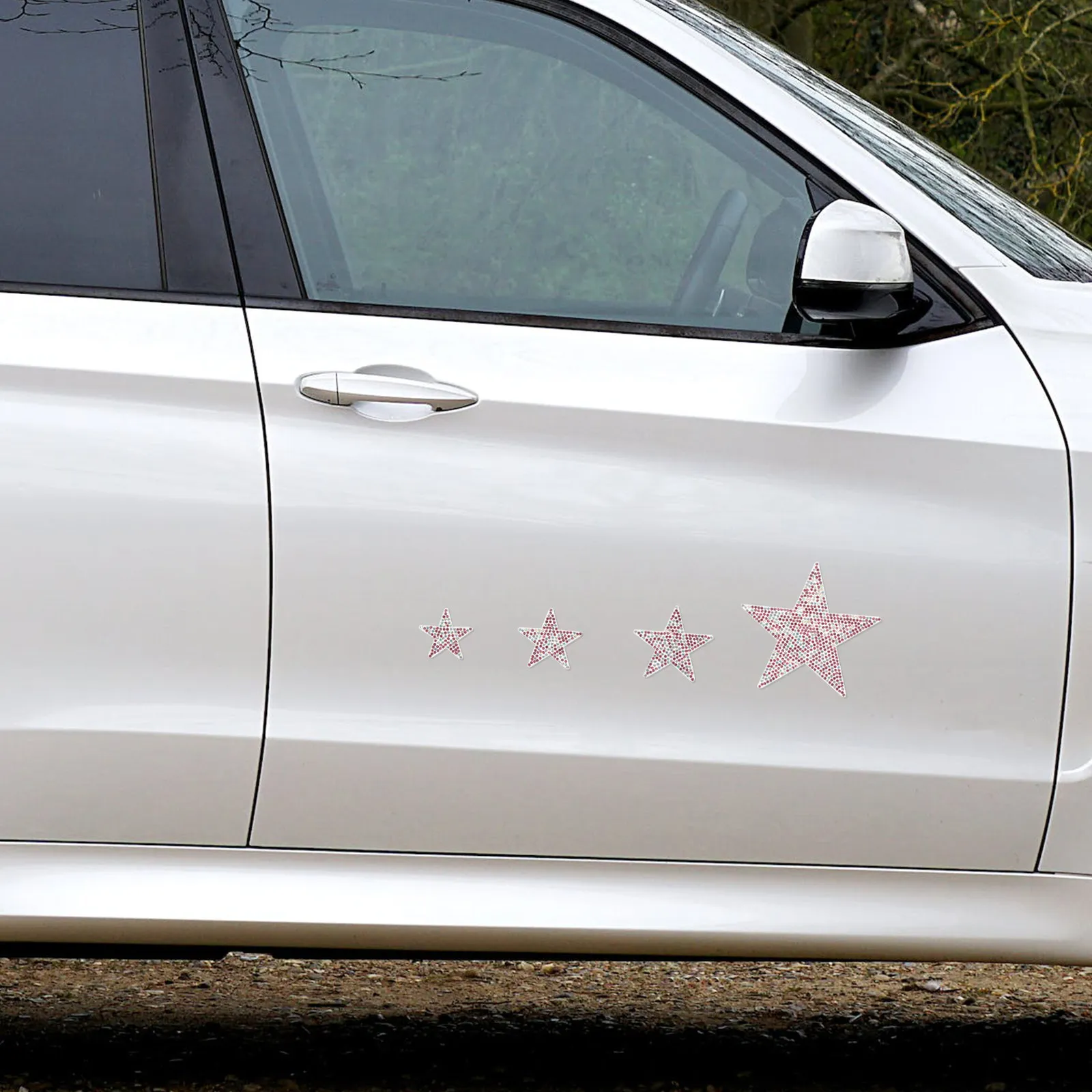 4 pcs Crystal Car Stickers Rhinestone Star Decorative Decal for Auto Vehicle Bling Adhesive Durability Scratch Cover
4 pcs Crystal Car Stickers Rhinestone Star Decorative Decal for Auto Vehicle Bling Adhesive Durability Scratch Cover