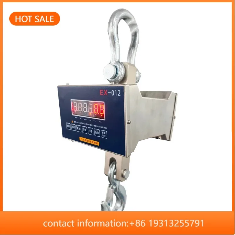 【Best-selling】1T-10T Stainless Steel Crane Scale Explosion Proof Electronic LED Display Scale
【Best-selling】1T-10T Stainless Steel Crane Scale Explosion Proof Electronic LED Display Scale