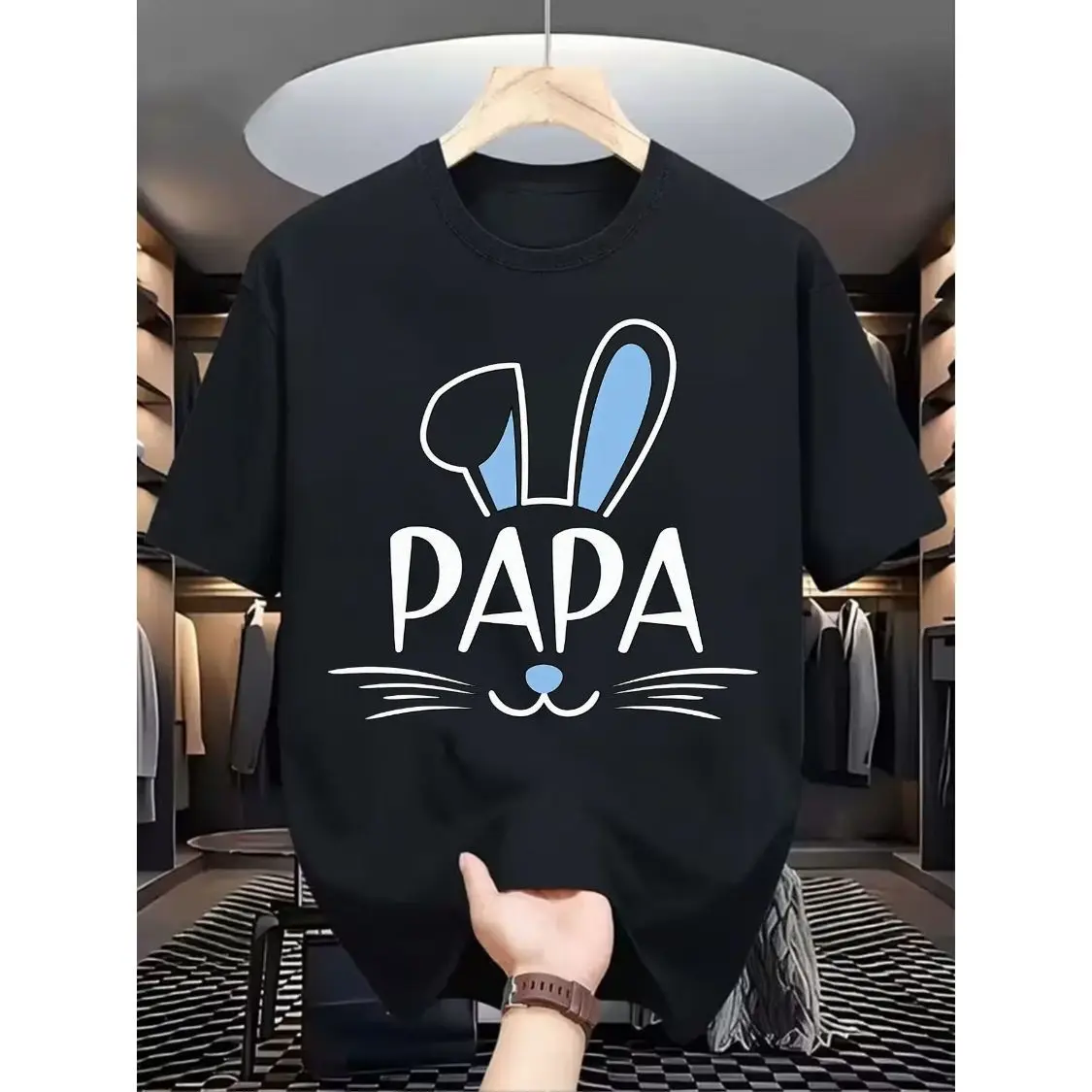 Новые высококачественные модные футболки с синим кроликом и монограммой для мужчин и женщин с подходящими свободными топами с круглым вырезом и короткими рукавами
Новые высококачественные модные футболки с синим кроликом и монограммой для мужчин и женщин с подходящими свободными топами с круглым вырезом и короткими рукавами