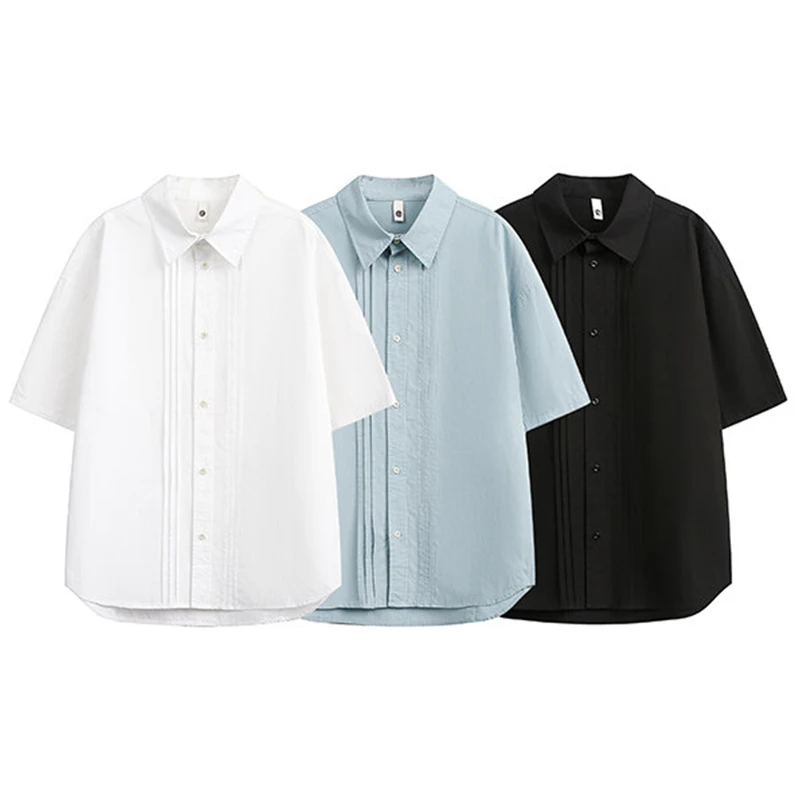 New Fashion Design Summer Men's Shirts Solid Short Sleeve High Street Harajuku Couples Teens Cozy Youthful All-match Loose Shirt
New Fashion Design Summer Men's Shirts Solid Short Sleeve High Street Harajuku Couples Teens Cozy Youthful All-match Loose Shirt