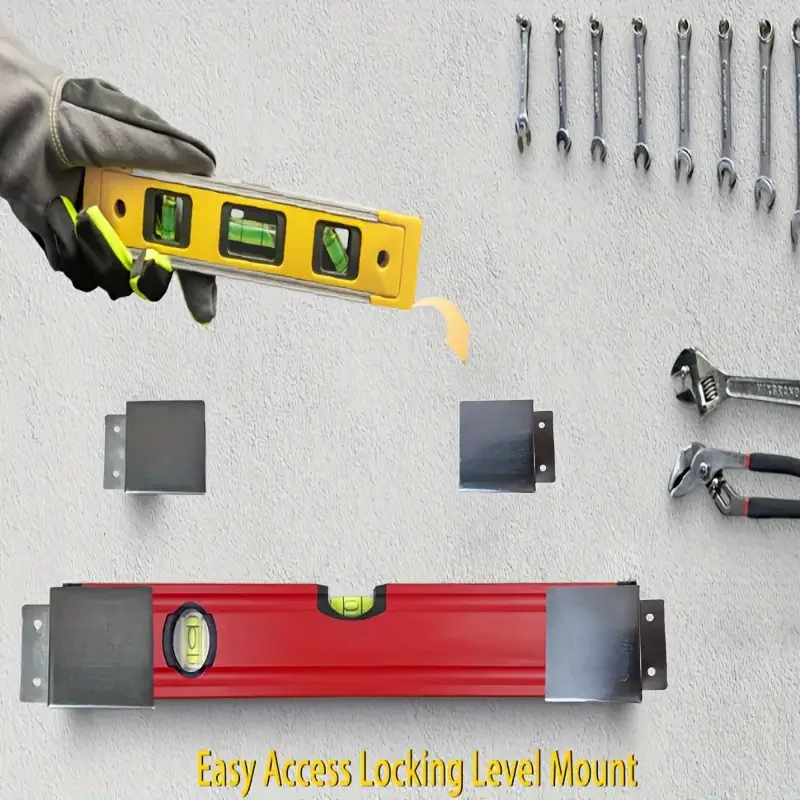Universal Stainless Steel Heavy-Duty Metal Level Holder Set – Locking Level Mount For Secure Storage
Universal Stainless Steel Heavy-Duty Metal Level Holder Set – Locking Level Mount For Secure Storage