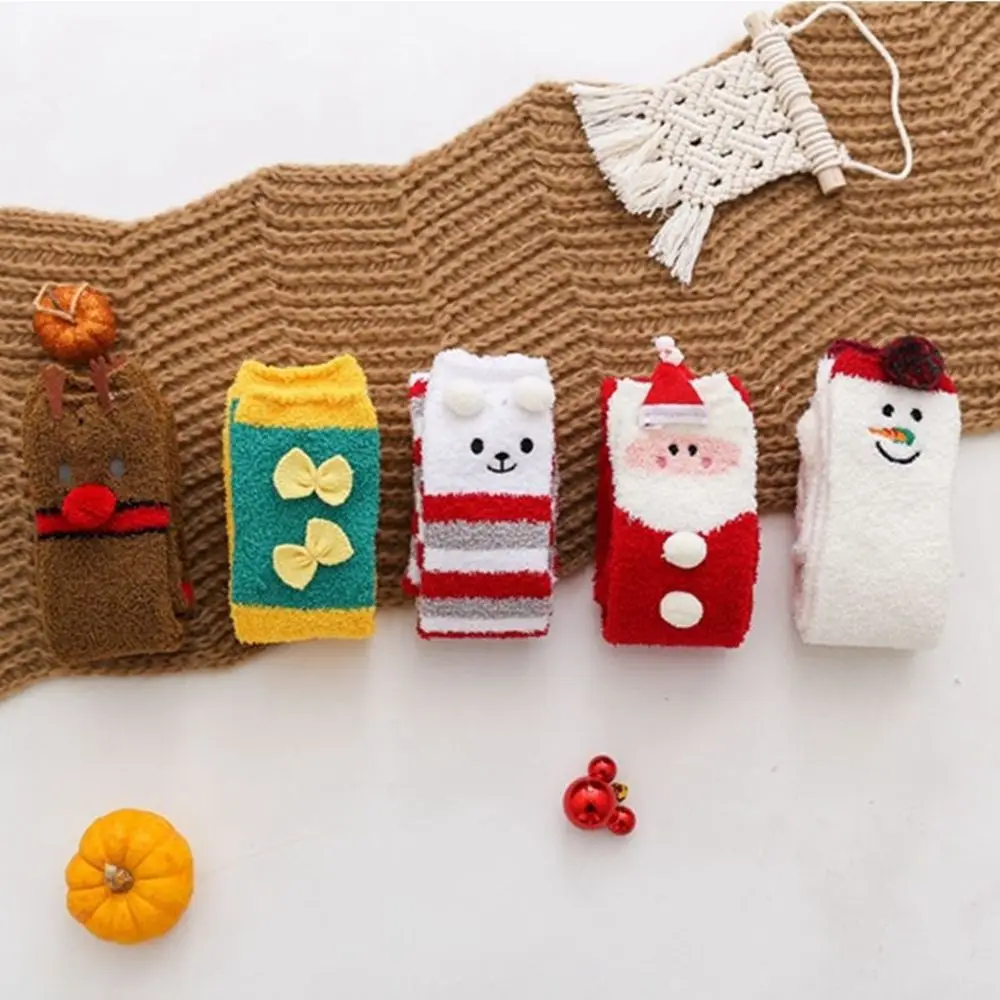 Elastic Simple Bow Stripe Santa Claus Women Elk Coral Fleece Cotton Calf Socks Christmas Stockings Ladies Hosiery Floor Socks
Elastic Simple Bow Stripe Santa Claus Women Elk Coral Fleece Cotton Calf Socks Christmas Stockings Ladies Hosiery Floor Socks