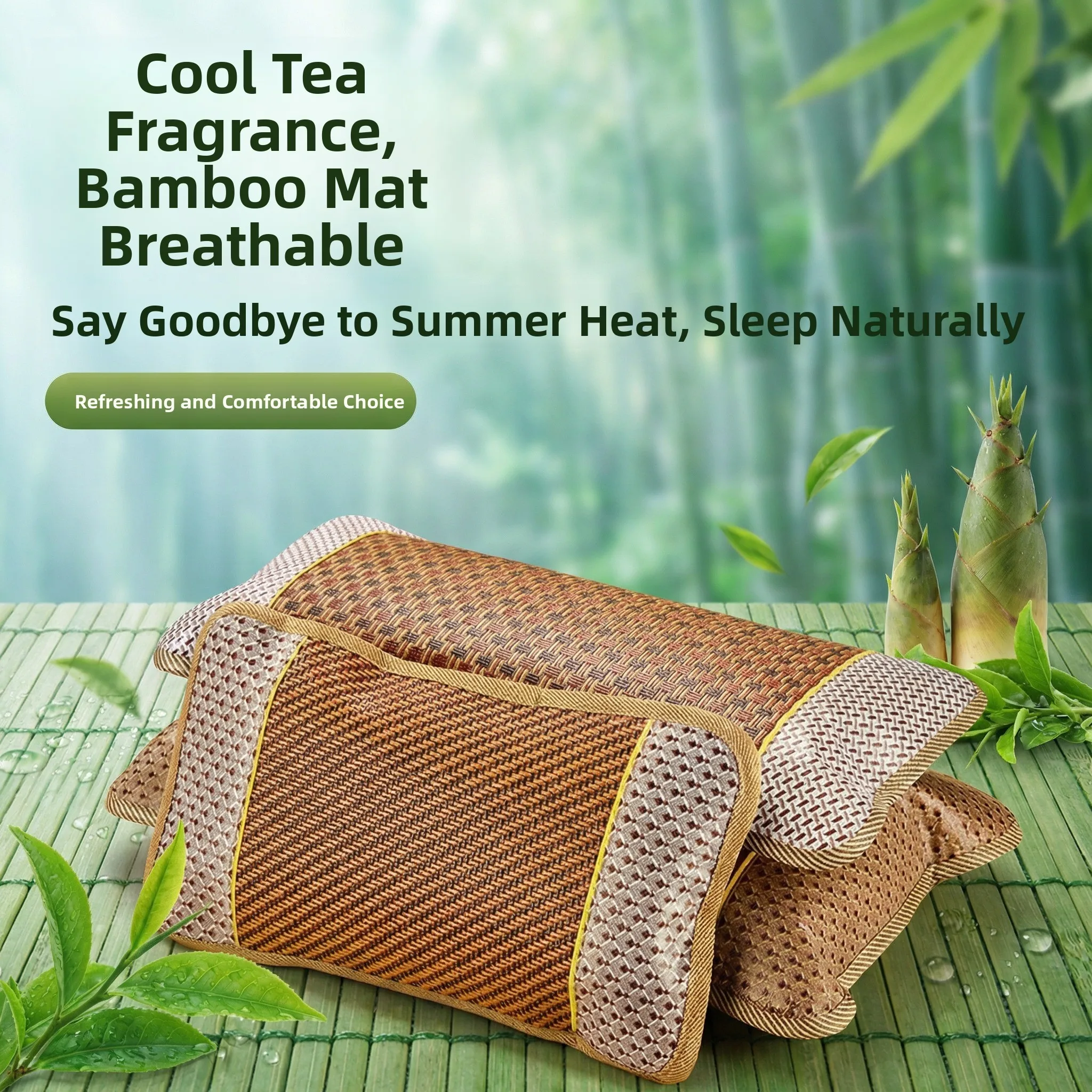 Breathable Summer Cooling Mat Pillow Adult Tea Leaf Pillow Bamboo Pillow for Nap Single Person Suitable for Adults And Children
Breathable Summer Cooling Mat Pillow Adult Tea Leaf Pillow Bamboo Pillow for Nap Single Person Suitable for Adults And Children