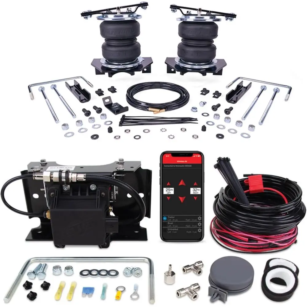Комплект пневмоподвески грузоподъемностью 5000 фунтов для Ford Super Duty 250/350 4WD 2023-2026 годов выпуска | Двухканальное управление | Наклейка в комплекте
Комплект пневмоподвески грузоподъемностью 5000 фунтов для Ford Super Duty 250/350 4WD 2023-2026 годов выпуска | Двухканальное управление | Наклейка в комплекте