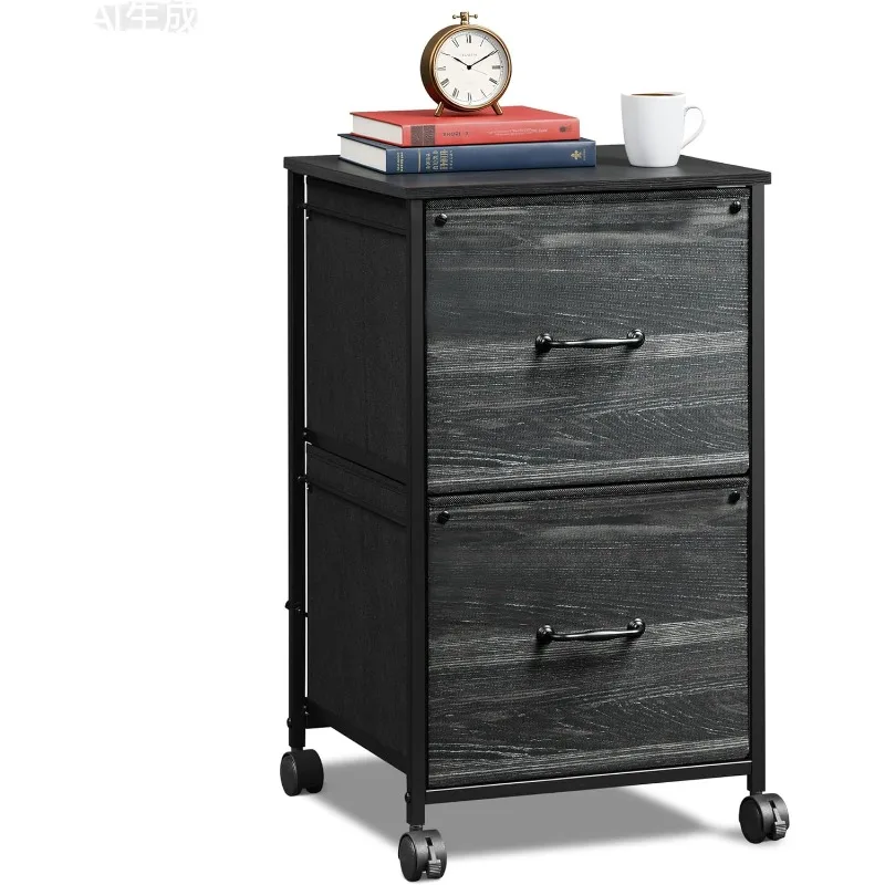 Filing Cabinet 2 Drawer Mobile Printer Stand for Home Office, Rolling Fabric Vertical File Cabinet, Fits A4 or Letter Size, Char
Filing Cabinet 2 Drawer Mobile Printer Stand for Home Office, Rolling Fabric Vertical File Cabinet, Fits A4 or Letter Size, Char