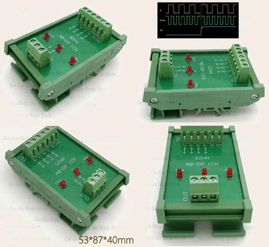 Converter Terminal Module Quadrature Signal AB 90° Phase NPN PNP to Pulse 24V for Stepper Servo
Converter Terminal Module Quadrature Signal AB 90° Phase NPN PNP to Pulse 24V for Stepper Servo