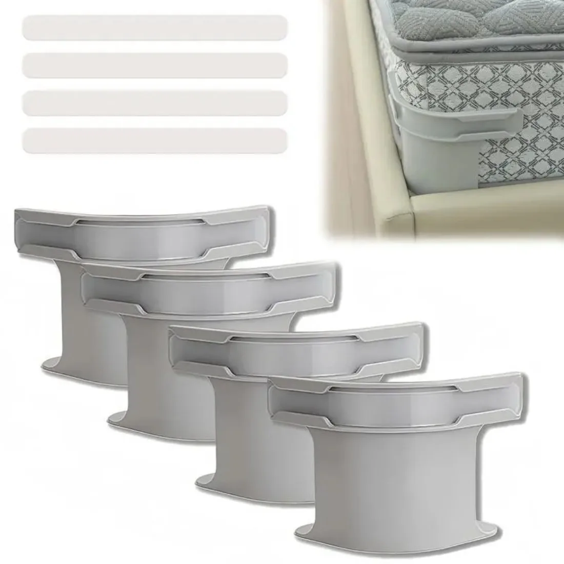 4Pcs Adjustable Elastic Bed Sheet Holders, Heavy-Duty Anti-Slip Corner Gripper Clips, Universal Fitted Sheet Fasteners for All Mattress Sizes Bedding Supplies
4Pcs Adjustable Elastic Bed Sheet Holders, Heavy-Duty Anti-Slip Corner Gripper Clips, Universal Fitted Sheet Fasteners for All Mattress Sizes Bedding Supplies