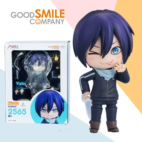 In Stock GSC METAL GEAR Nendoroid 2565 Noragami YATO Anime full Action Finished plastic Figure Model kit Toy Gift for Kids