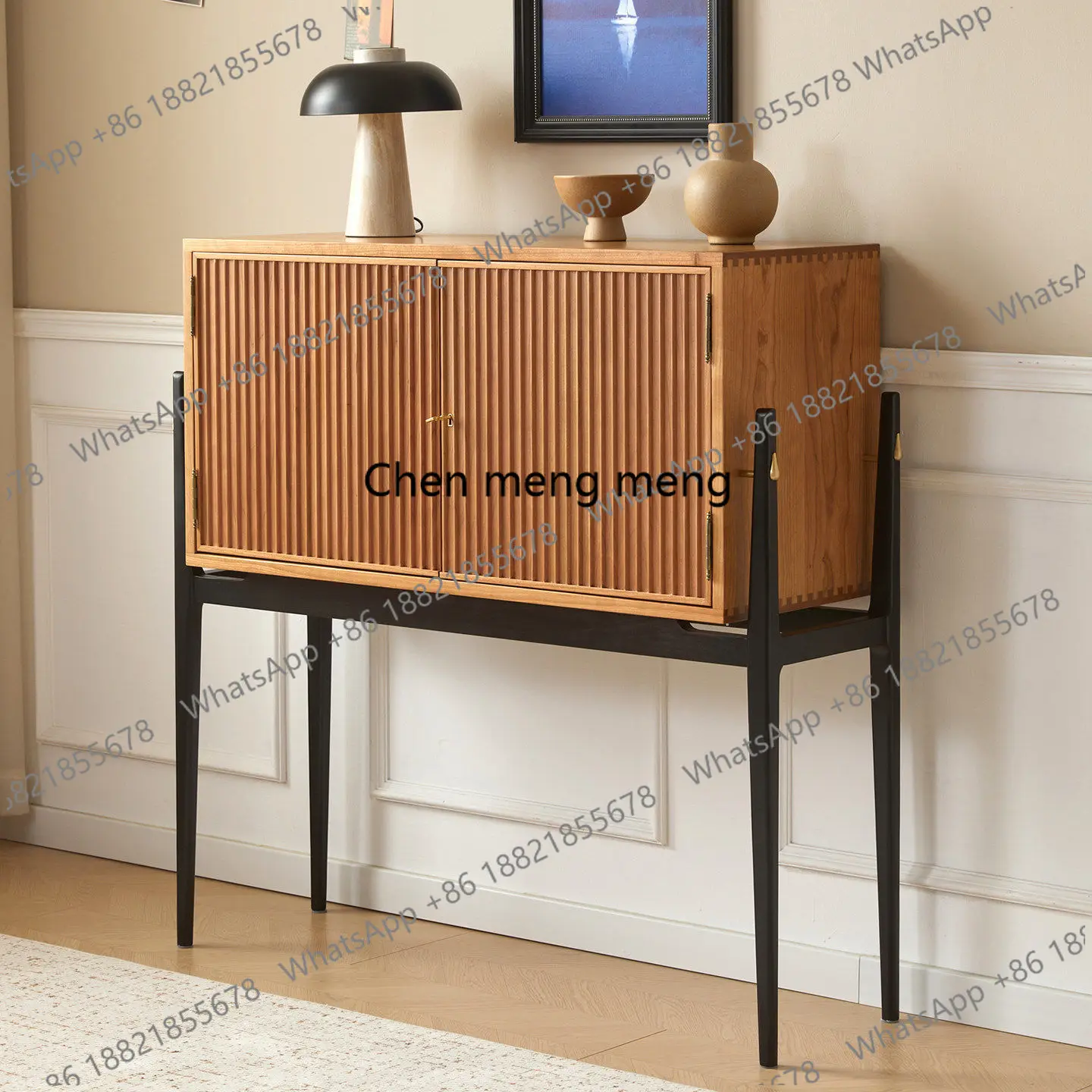 Vertical pattern retro wrought iron tall cabinet entrance storage cabinet furniture customization
Vertical pattern retro wrought iron tall cabinet entrance storage cabinet furniture customization