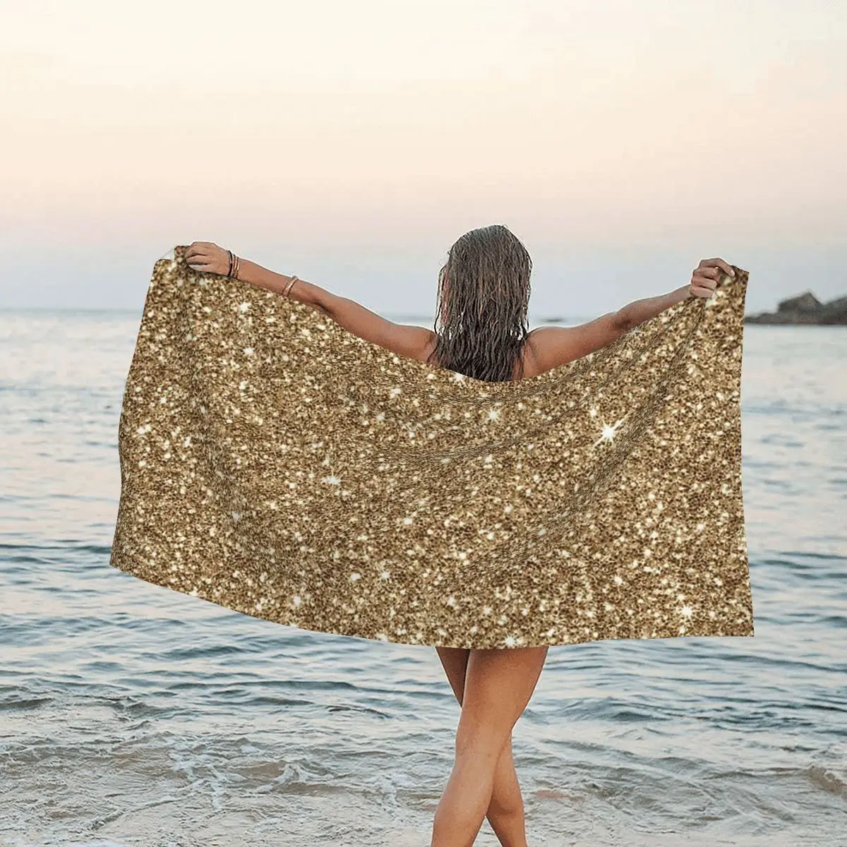 Gold Glitter Printing Beach Towel Soft Microfiber Quick Dry Absorbent Quick Towels For Yoga
Gold Glitter Printing Beach Towel Soft Microfiber Quick Dry Absorbent Quick Towels For Yoga